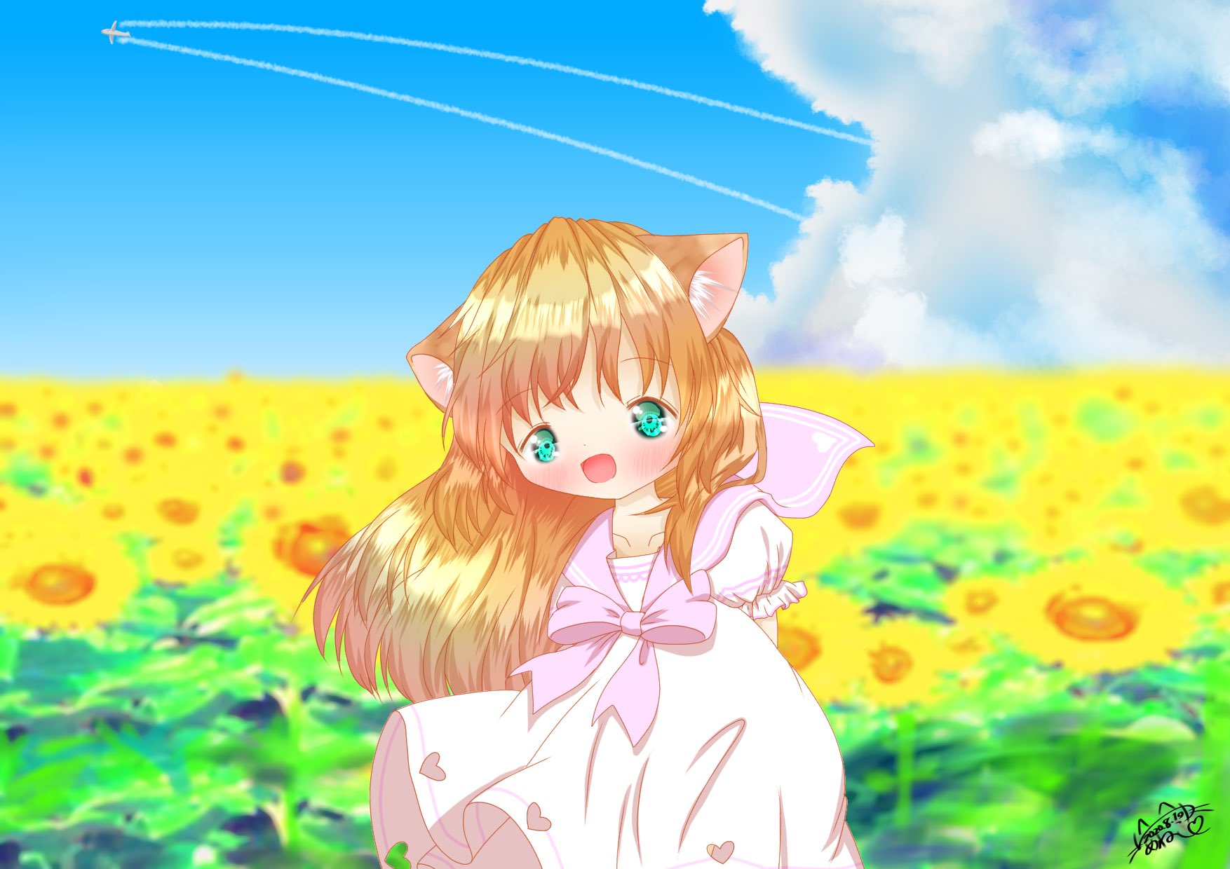 O Xrhsths ゆめねこ 絵描き Sto Twitter ひまわり畑 イラスト好きさんと繋がりたい イラスト イオフィエル ケモミミ 女の子イラスト オリジナルギャラリー 画描人 絵師道 線引者 廻散 ツーティエ T Co 8qev3y3nwj Twitter
