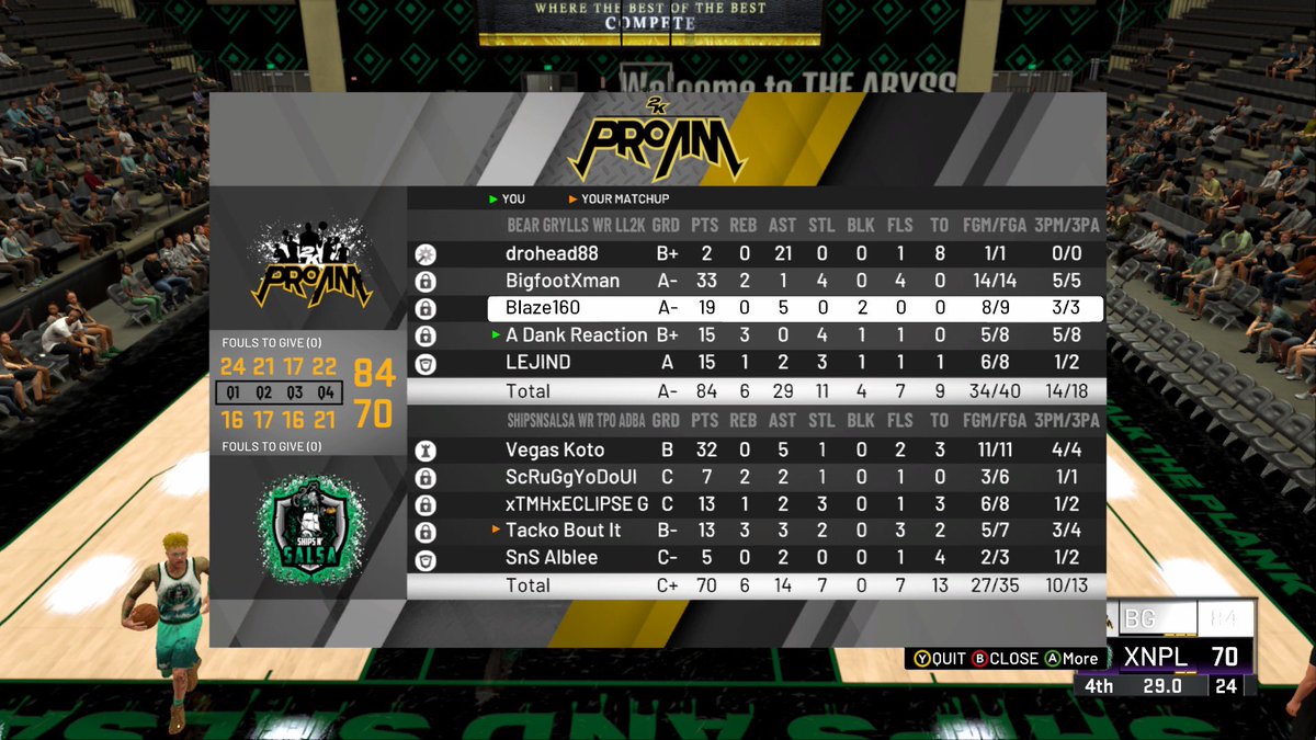 DankReaction's tweet image. GGs to @ShipsNSalsa as we advance to round 2 of the @TPOLeague Playoffs

PG: @droheadd 
SG: @BigfootXman 
SF: @ScaleZ160 
PF: @ADankReaction 
C: @IAMLEJIND