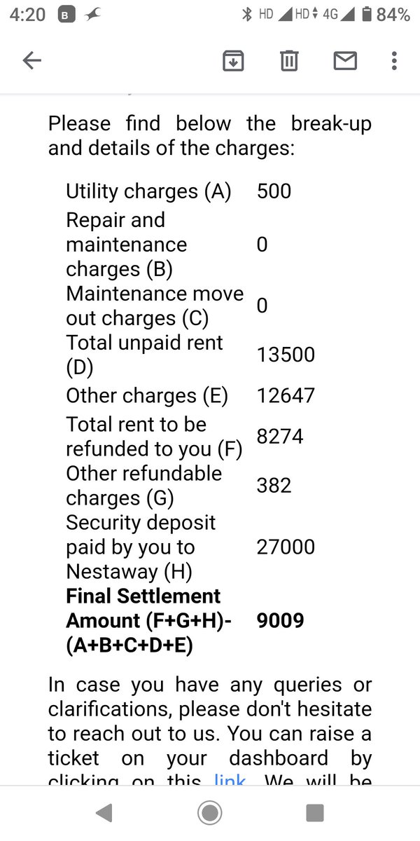 VernikaSinha's tweet photo. .@NestAwayCare please explain your robbery. 
Utility bill is electricity bill I've paid throughout and rent was for period I didn't stayed in the accomodation that too after making 100 calls and mails which you never care to open?
@hydcitypolice is loot ok when done by busineses? https://t.co/U0qJN7OGJU