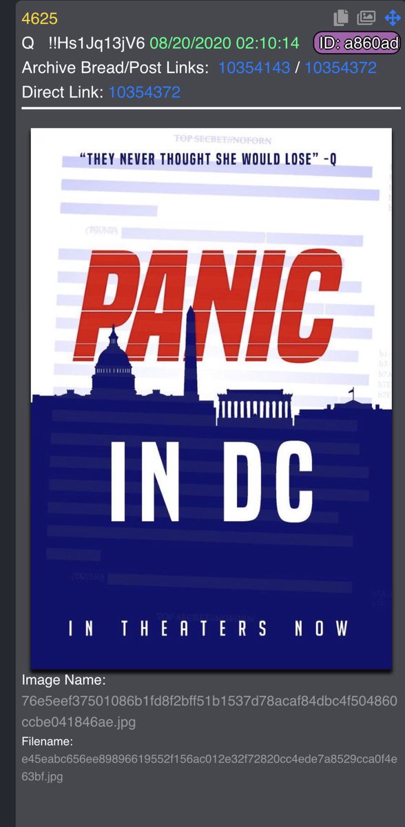  #Alert 8/20/20 This my THEAD for all posts Thursday August 20, 2020. PANIC IN DC. Let’s Go!