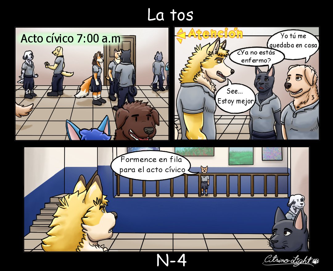 CitrinoLight's tweet photo. Luego de un tiempo sin poder publicar eh regresado con éste nuevo comic, referente a una experiencia tonta y graciosa que pasé, bueno disfruten#digital #furryshepsky #arte #digitalart #furryPanamá #furryart #citrinolight  #furrycomic  #furrycat #furrydog #schoolcomic #furryschool https://t.co/7EgW0uq373