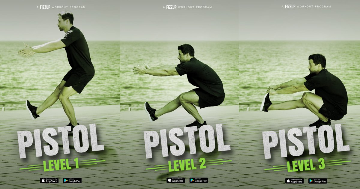 fizzupyourlife's tweet photo. Want to achieve your first pistol squat? 🔫 Here are new men’s programs to help you master it step by step.

For more info on Level 1: https://t.co/iAgxkNtfZJ
For more info on Level 2: https://t.co/wOHkgsOuqm 
For more info on Level 3: https://t.co/rRk9igrqHZ

#fizzup #teamfizzup https://t.co/zOSQmyS6RI