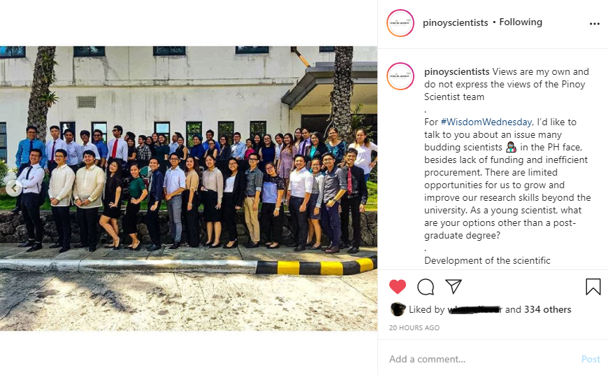 bumaBAgyo's tweet image. &quot;For PH science to grow, we need to promote policies that nourish the entire scientific ecosystem.&quot;

#ScienceChatPh #PinoyScientists

instagram.com/p/CEESUVUh61I/