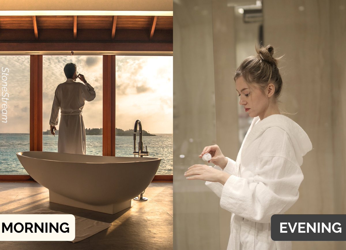 StoneStream's tweet photo. 🚿 When do you prefer to take your shower?
#StoneStream https://t.co/1JRybSxrZH