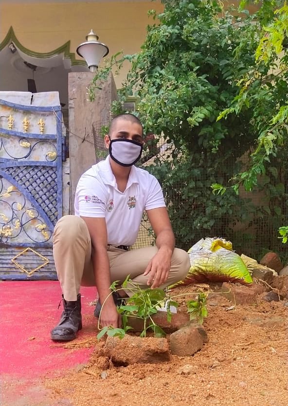 Rhinoc0y's tweet image. Supporting #projectgreenchallenge by me and My friend Aggie on command of
Badruka College,
30/5 COY, 5(T) BN NCC, HYD GROUP, 
AP &amp;amp; T DTE.