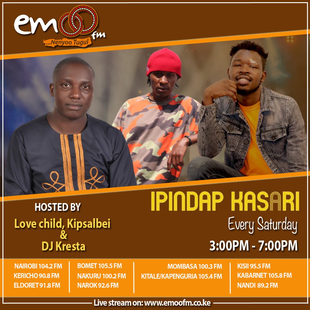 Saturday now means MAD FUN, MUSIC, DANCE & LAUGHTER like never before! DJ  Kresta and Kipsalbei, Mambeeet joining IPINDAP KASARI show officially from  next Saturday 3:00 - 7:00pm. Watu wangu, tukutane paleeeeeeee