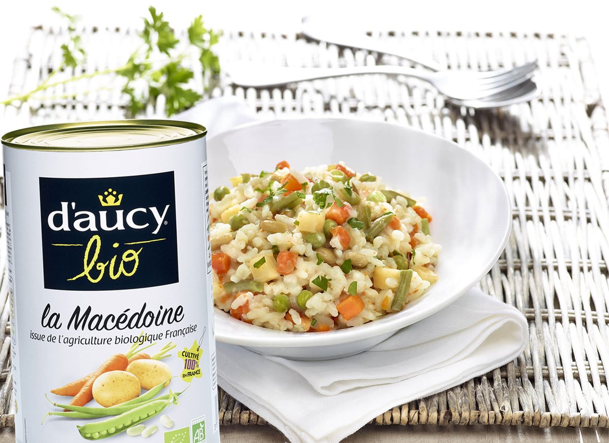 #FiersdeCuisiner Comment revisiter la traditionnelle #macédoine de façon originale ?
d’aucy vous propose son #Risotto Printanier à base de macédoine #BIO.
Mettez de la couleur dans vos plats ➡️ daucyfoodservice.com/recettes/risot…