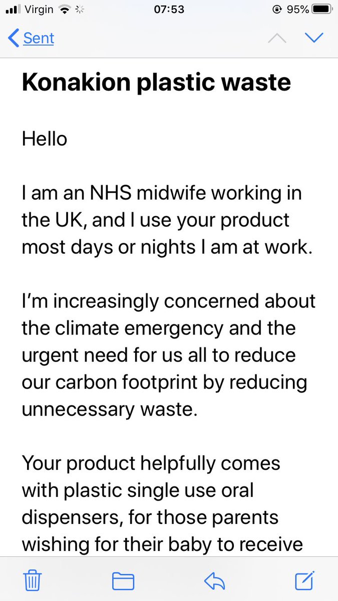 ClimateMidwife's tweet photo. I wrote to the Vitamin K manufacturers #cheplapharm today- to ask them to reduce unnecessary plastic waste in their product. Will you join me? #ClimateCrisis #plasticpollution https://t.co/BqSlCVuMNN