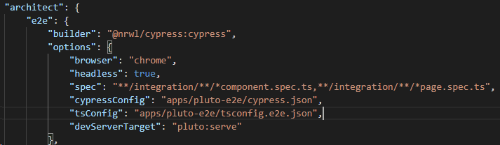AskMarvinV's tweet photo. Learn101:  If you're using @nrwl_io for running your @Cypress_io test, and you want different suffix to run. Using spec will do but make sure not put space in between. https://t.co/Df4VyCj2pE