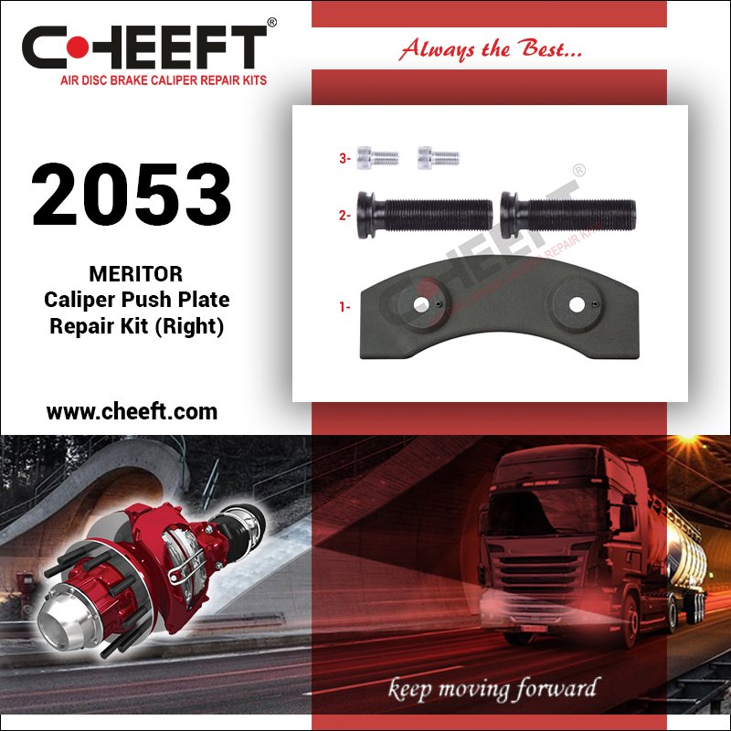 CheeftKit's tweet photo. 2053 - Caliper Push Plate Repair Kit (Right)

CMSK.9.2

#caliper #brakecaliper #cheeft #airdiscbrakes #trucks #caliperrepairkits #discbrakes #scania #mercedesbenz #volvotrucks #daftrucks #mantruck #trailer #knorrbremse #meritor #wabco #haldex #saf #ivecotrucks #hydrauliccaliper https://t.co/fJLoQG4kHH