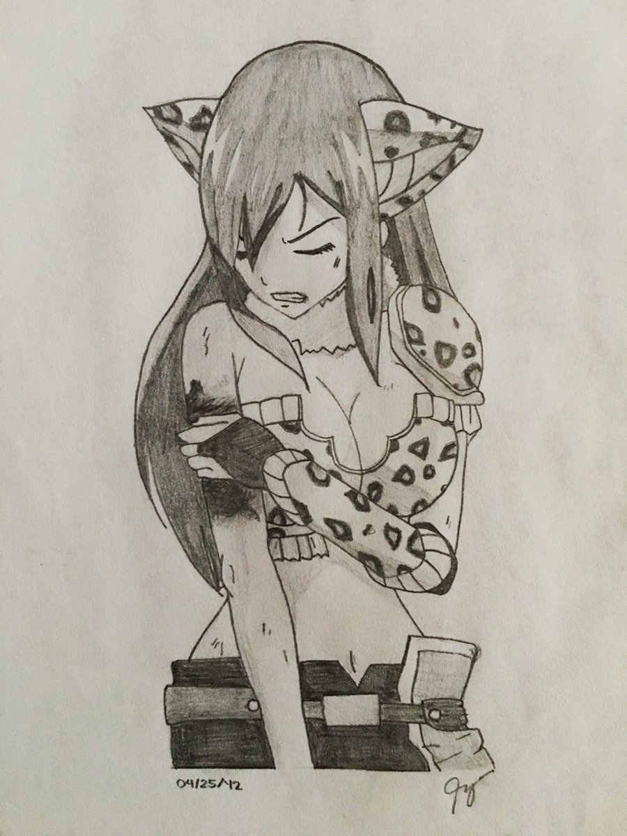 erza scarlet ☆ エルザスカーレット𝘧𝘭𝘪𝘨𝘩𝘵 𝘢𝘳𝘮𝘰𝘳2012.04.25  #フェアリーテイル   #fairytail   #エリdrawings