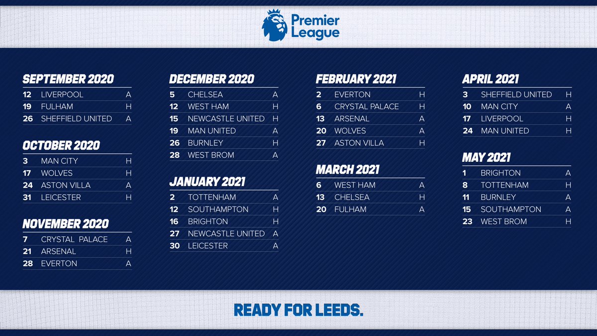 🔥 Your 2020/21 Premier League fixtures #WeAreBack