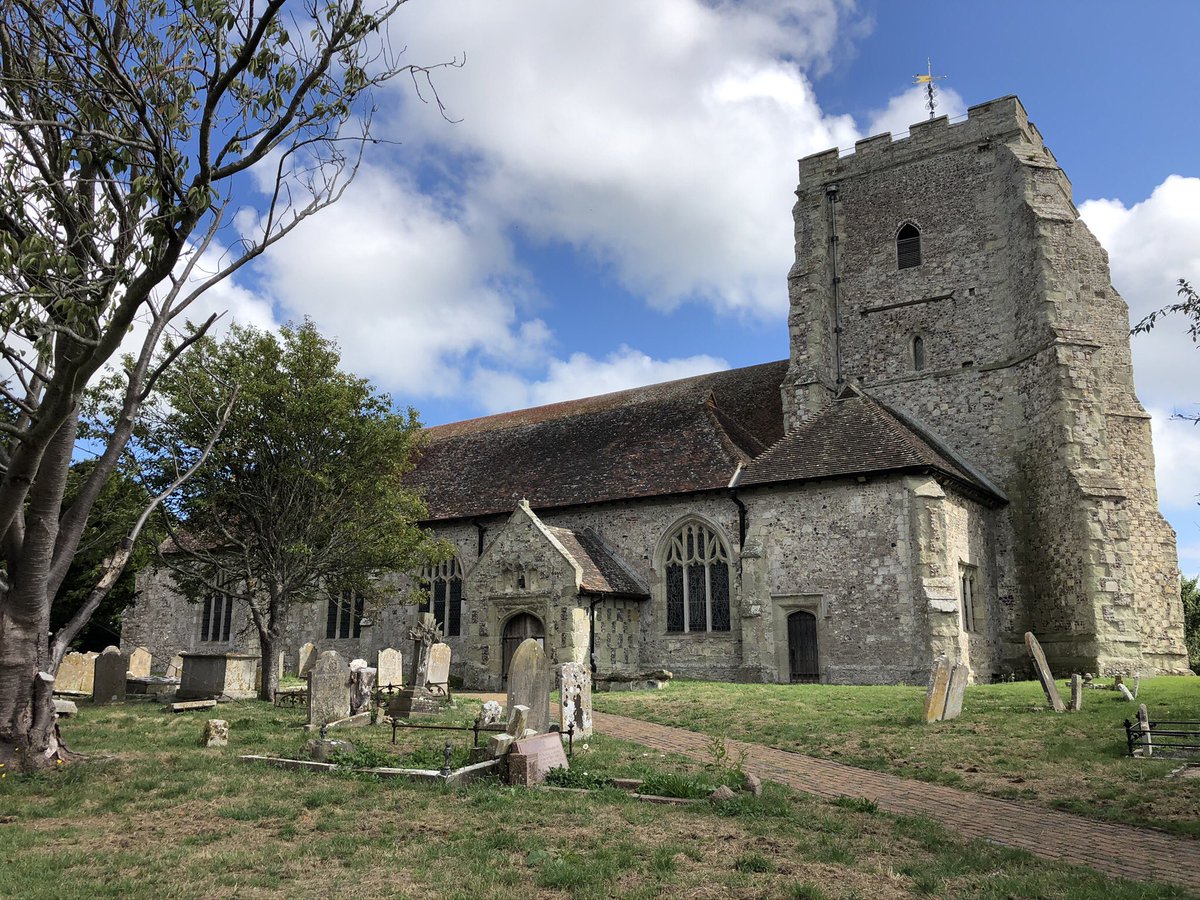 Located just outside the  #Roman Walls at Pevensey is historic St Mary’s Church, Westham, thought to be the first church built by the Normans c. 1080.