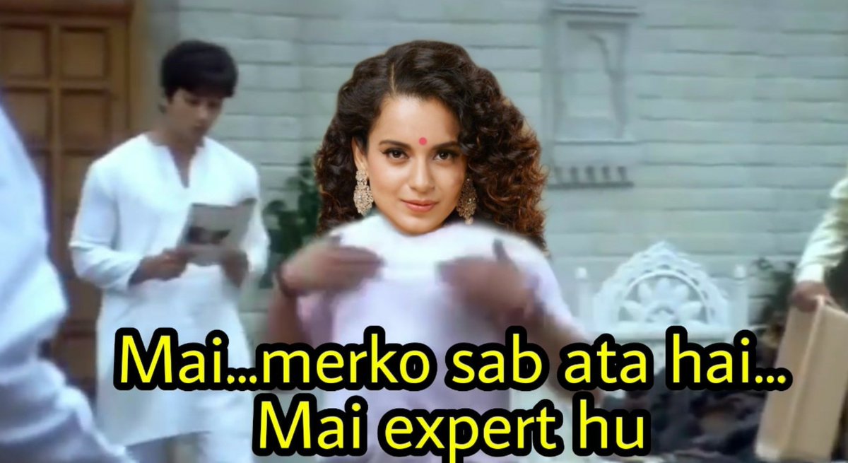 Azy on Twitter: "Kangana Ranaut in every TV appearance:… "