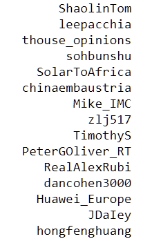 This are  @NavinaHeyden's verified followers. Very high profile Chinese government accounts, Huawei Europe and several Editor in chiefs of leading Chinese state-affiliated media outlets and other high profile China-linked accounts. Why do they follow a german girl with 280 tweets?