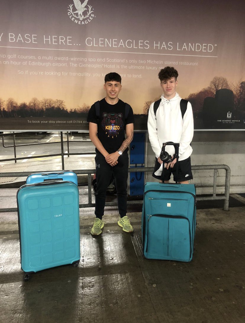 FutureProUSA's tweet image. Today sees a pair of Future Pro USA clients, Joe McInnes and James Baxter, head to the other side of the pond to their new digs at NJCAA program East Central College. We can’t wait to follow their journey! All the best, boys!✈️🇺🇸⚽️ @yfst