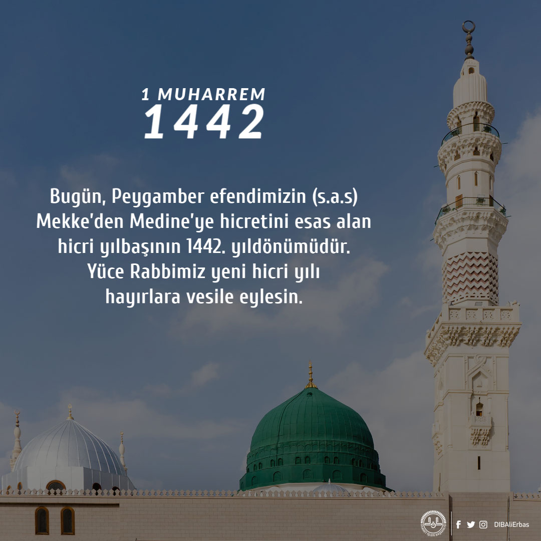 DIBAliErbas's tweet photo. Milletimizin ve tüm İslam âleminin hicri yılını tebrik ediyor; yeni yılın yeryüzünün sekinetine, İslam âleminin inkişafına, ümmetin vahdet ve selametine, bütün insanlığın huzuru ve iyiliği için daha büyük fedakârlıkla çalışmamıza vesile olmasını Yüce Allah’tan niyaz ediyorum. https://t.co/PNciyymaoR
