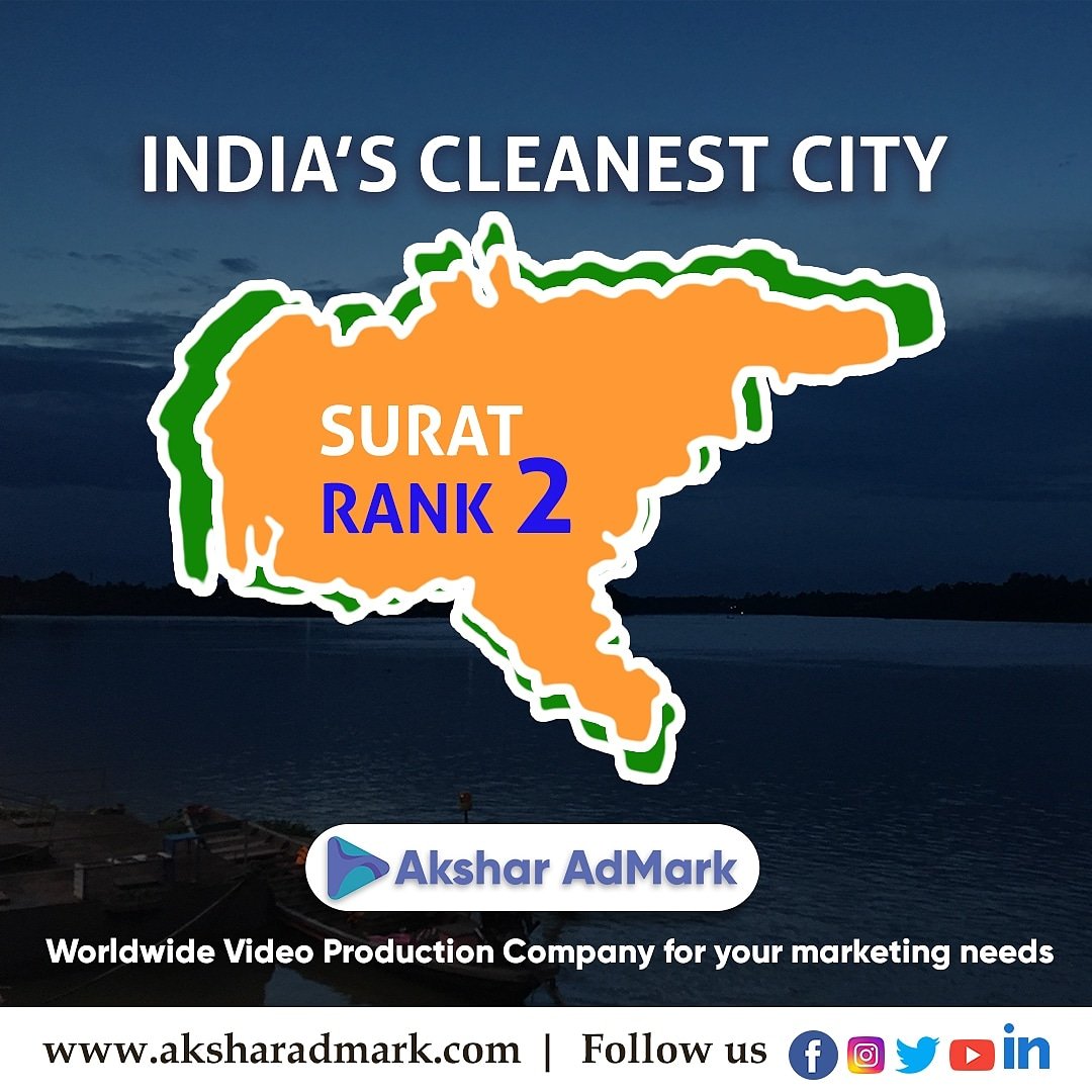 aksharadmark's tweet photo. 👌 Proud Moment for Suraties 👌
🇮🇳 Second Cleanest City Of India : Surat 🇮🇳
સ્વચ્છતા સર્વેક્ષણમાં સુરત શહેર સમગ્ર ભારતમાં 2 ક્રમાંકે 
#surat #cleanestcity #2ndcleanestcityofindia #swachhbharat #aksharadmark #swchchtaservechan2020 #suratcity #smartcity #india #mohitsavaliya https://t.co/CWrZfgEaKq