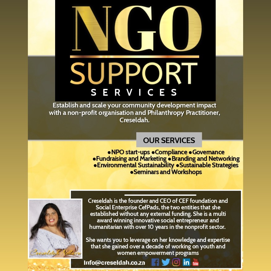 Creseldah's tweet photo. #nposector I am at your service.
For bookings info@creseldah.co.za https://t.co/cuPzOFVOIT