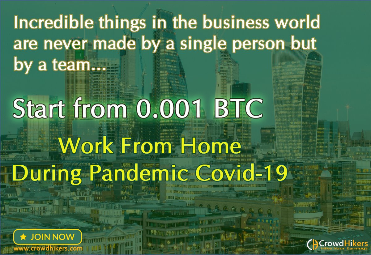 Incredible things in the business world are never made by a single person, but by a team
Start from 0.001 BTC
#MLM #GETINCOME #Incomeopportunity #bitcoin #WorkFromHome #OnlineIncome #Earnings #ExtraIncome #Bonus #MultipleIncome
#digitalmarketing #synergies #digitalworld #digital