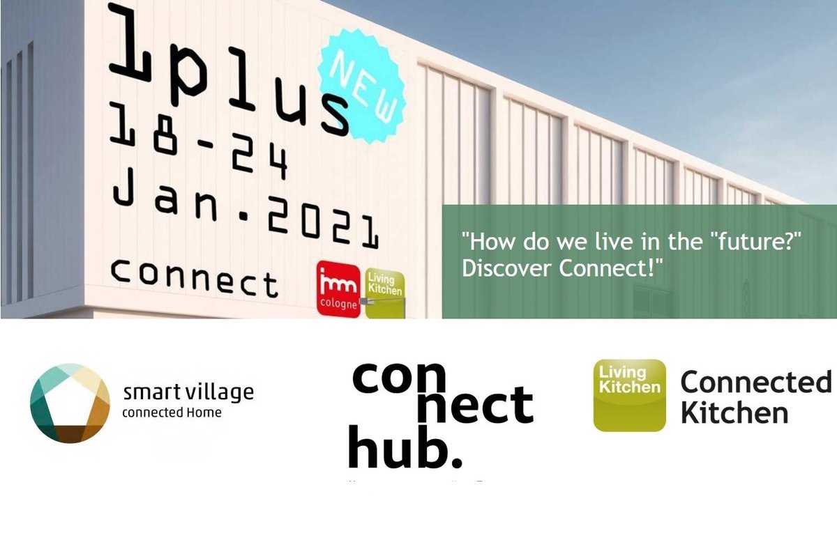 Discover Connect. The new theme world will show in the new Hall 1plus <a href="/immcologne/">immCOLOGNE</a> 2021 how we will live in the future. And it will do so across sectors by presenting the Smart Village, Connect Hub and Connected Kitchen under one roof. For more information: bit.ly/3gfTFvj