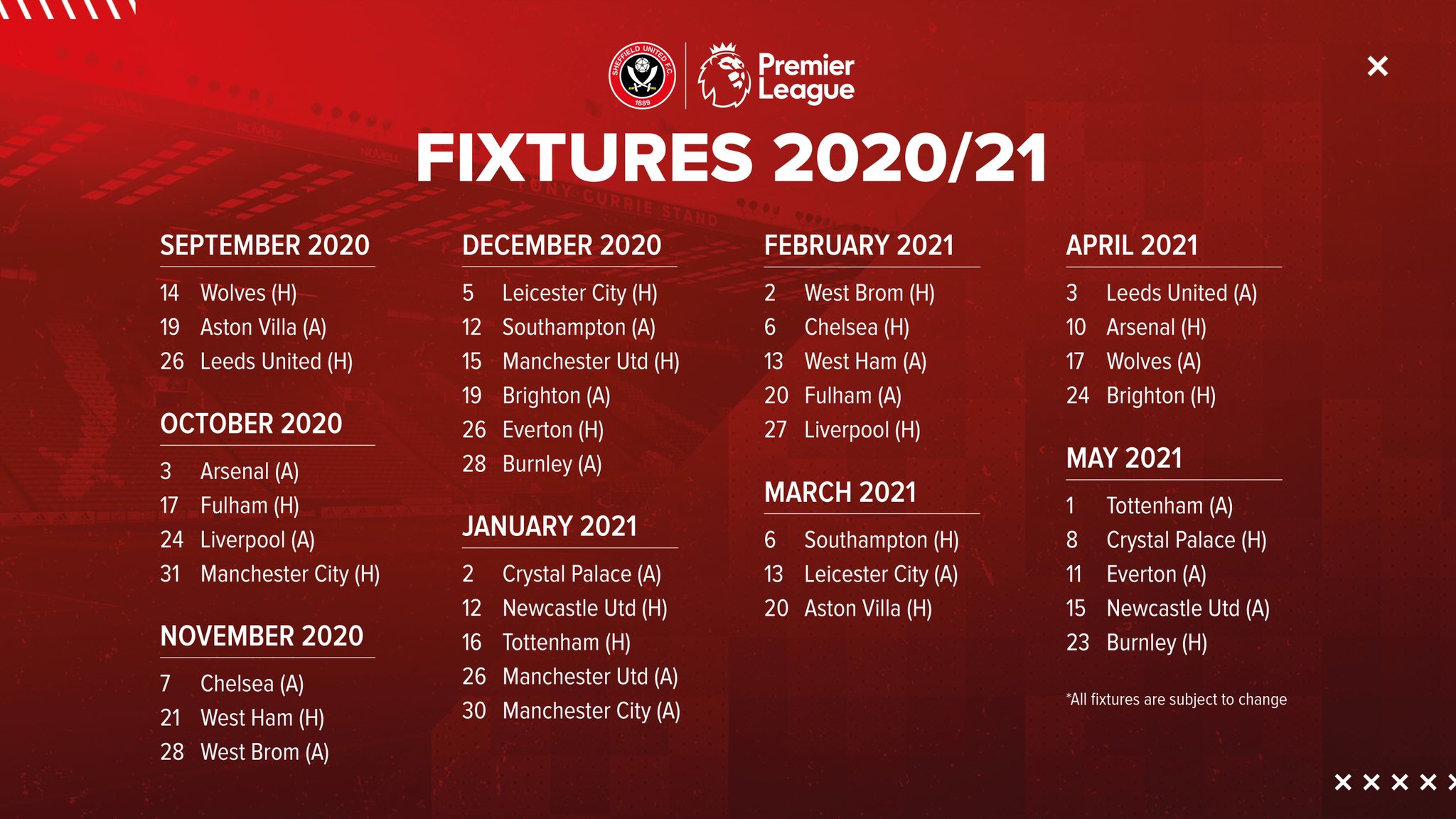 Championship 2021/22 fixtures and schedule: Sheffield United