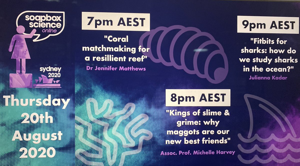 In the blink of an eye it’s nearly all over 😭

Setting up for the last night of #SoapboxSydney in #ScienceWeek 

Tonight we talk #coral reefs, #maggots &amp; #sharks with <a href="/tinyscientist/">Jennifer Matthews</a>, <a href="/MaggotsMatter/">Michelle Harvey</a> &amp; <a href="/jpkadar/">Julianna Kadar</a> 

Book tickets: events.humanitix.com/soapbox-scienc…
<a href="/Aus_ScienceWeek/">NationalScienceWeek</a> <a href="/UTS_Science/">UTS Science</a>
