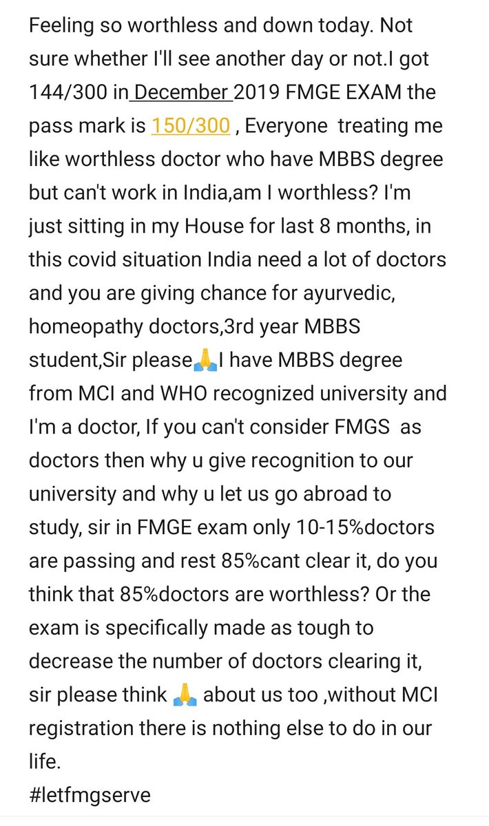 RahulKr71934837's tweet photo. #letfmgserve #FMGEPP30 @DrHVoffice @PMOIndia @narendramodi @AmitShah https://t.co/ercYCQ2fcA