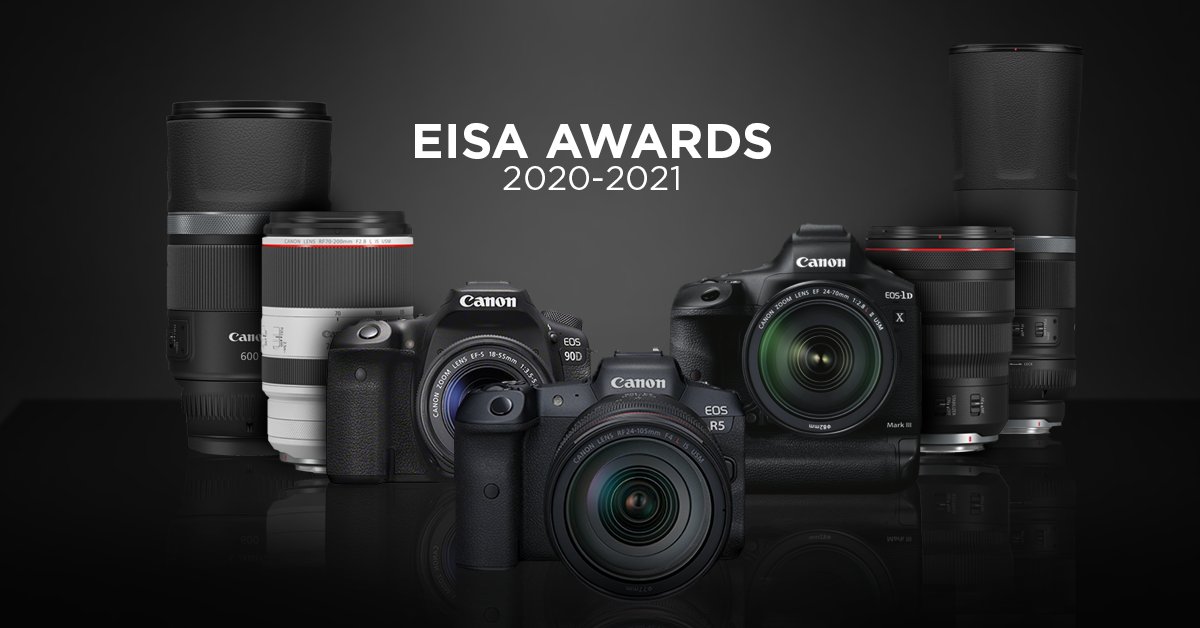 CanonItaliaSpA's tweet photo. Annunciamo con orgoglio la vittoria di 6 #EISAAwards (Expert Imaging and Sound Association) 🎉.
Chi ha vinto? Le nostre fotocamere #EOSR5, EOS-1D X Mark III e EOS 90D e ben 3 obiettivi RF. 🏆 
Quale di questi vorresti aggiungere al tuo kit? https://t.co/jRbWTmPy0B
