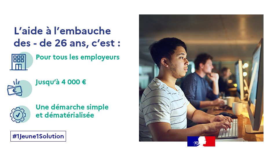 Prefet Des Hauts De Seine On Twitter Emploi 1jeune1solution Entreprises Associations Vous Souhaitez Recruter Depuis Le 1er Aout Vous Disposez De 6 Mois Pour Embaucher Un Jeune 26 Ans Et Beneficier D Une Aide