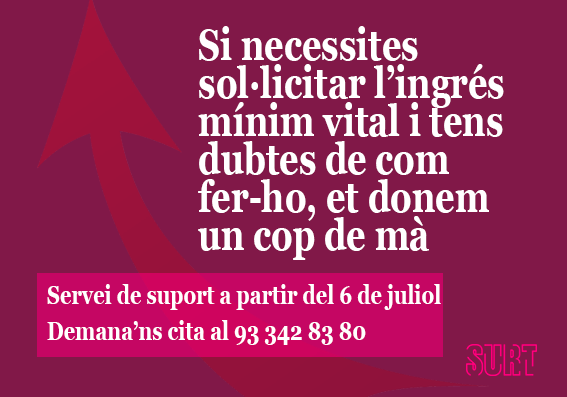 🟢El servei de suport per tramitar l'ingrés mínim vital continua atenent a l'agost