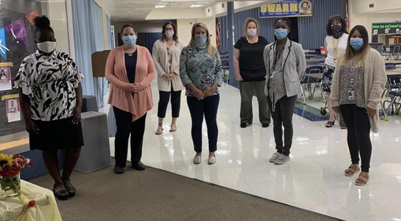 ElementarySandy's tweet image. Meet the newest additions to our Hive!                                                         Ms. Tressler, Ms. Treiber, Ms. Beulah, Ms. Hilderbrand, Ms. Bruce,              Ms. Nichols and Mrs. Coulter.