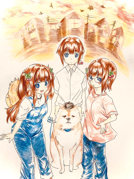 夕闇通り好きだから嬉しい
#ちぇり絵 