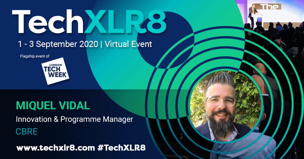 Miquel Vidal, Innovation & Programme Manager at QBRE, will be taking part in 2 unmissable panel sessions as part of #ARVRWorld at #TechXLR8 on 1st September spr.ly/6016Gl0uO #VirtualEvent