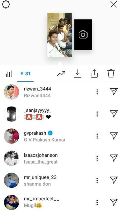 FreakySpinky's tweet photo. @gvprakash  anna saw my instagram story 
romba happya irukku thanks @gvprakash anna 

#Jail #gvprakash #pullingo #mypullingo 
#MasterTrailer https://t.co/Vx841eX4Xs