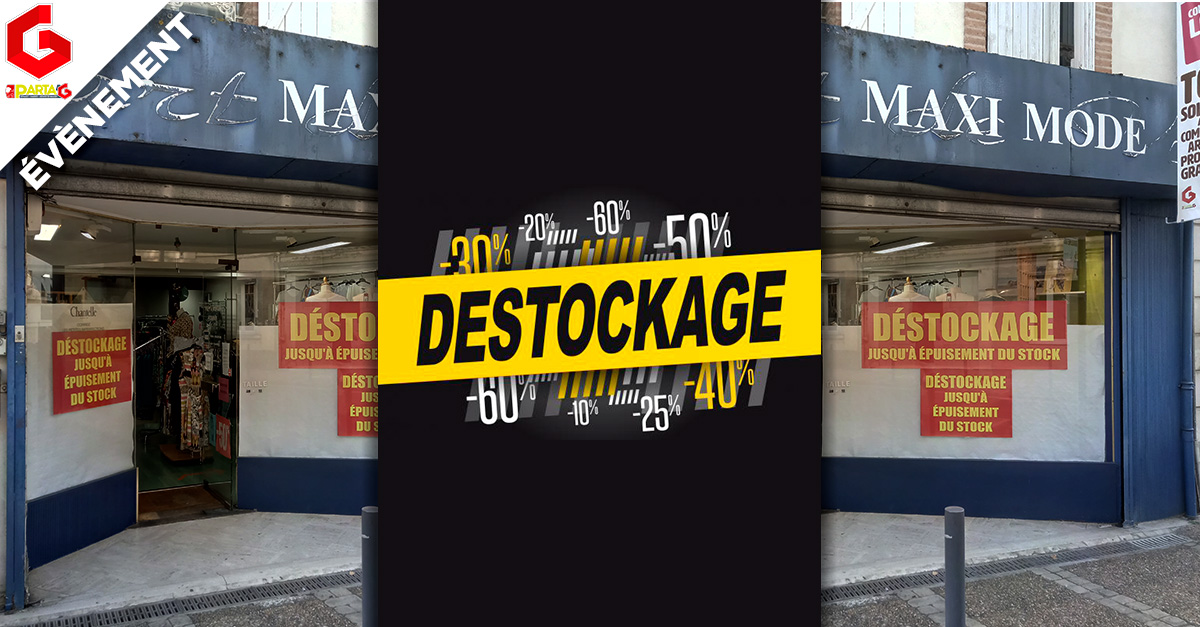 Parta_G's tweet image. Liquidation totale chez Maxi Mode suite à son départ à la retraite !
Rendez-vous au 22 rue Jean-Jaurès pour profiter de bonnes affaires...
#Graulhet #liquidation #déstockage
apy.re/yOKqx