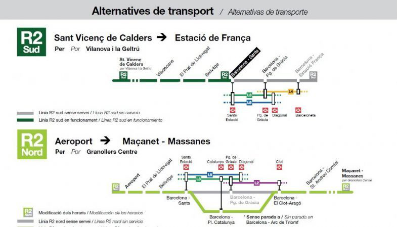 🚨 ATENCIÓ: Afectacions al servei de Rodalies per obres de reconfiguració de les vies de l'estació de Sants 🚨
➡️ Es produeixen afectacions en la circulació de diversos trens de les línies de Rodalies. ⬅️
➡️ Més INFO: bit.ly/2YivBCe ⬅️
