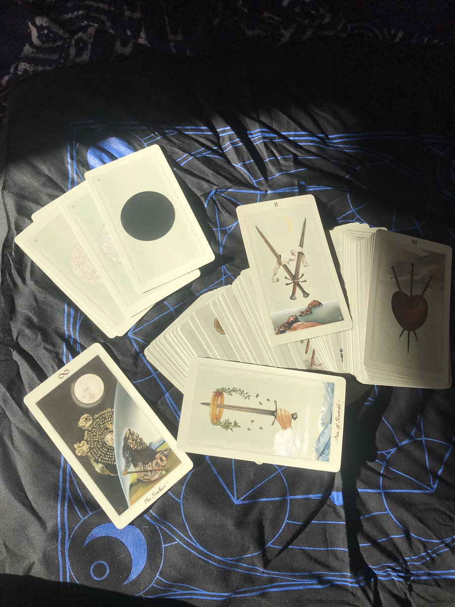 BeTarot's tweet photo. Pagan Otherworld’s.
Used for first time, a very insightful reading.
Cleansed with Blue John crystal, helps open the Third Eye &amp; Crown &amp; link with Spirit.
I dedicated the deck to seekers of truth and personal development. https://t.co/lDEHNMfGiF