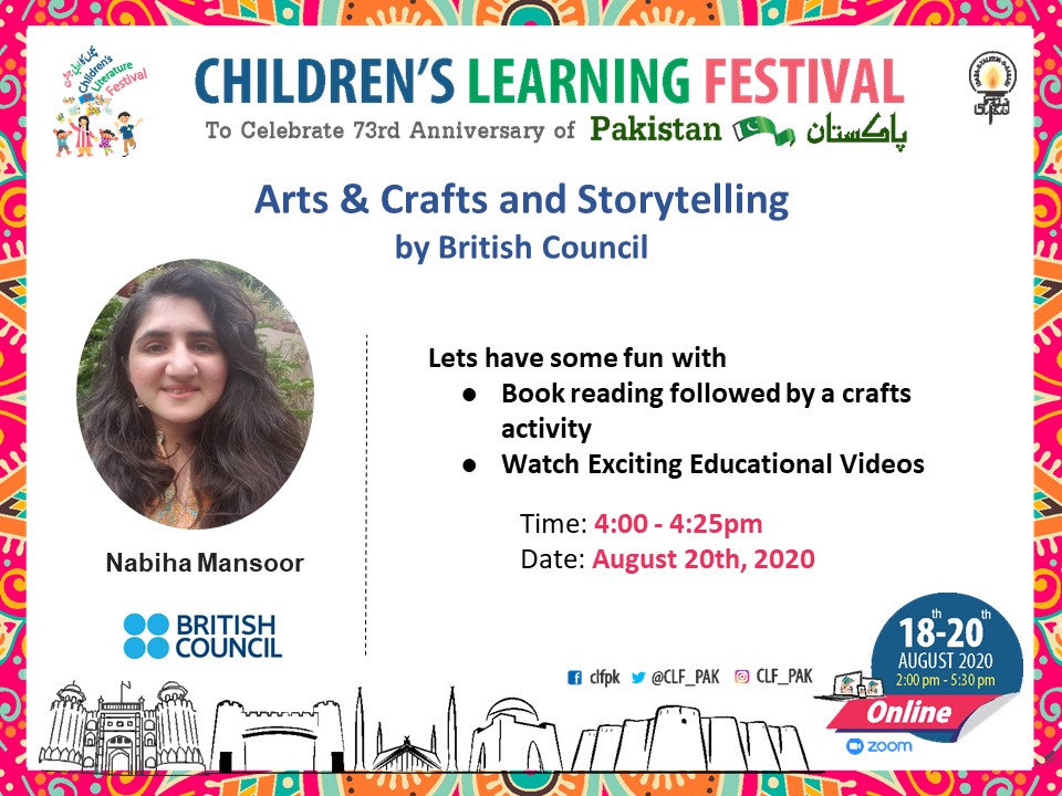 plf_pk's tweet photo. Register now:
https://t.co/VQLDi4K0j9
Join us today for the 3rd and last day of digital Children's Learning Festival happening for the first time in Pakistan! We have some great sessions in store for your learning and entertainment today as well.
#CLF #CLFPakistan #DigitalCLF https://t.co/qrRLQnIpv7
