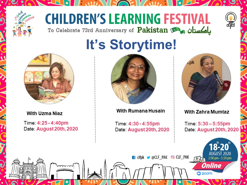 plf_pk's tweet photo. Register now:
https://t.co/VQLDi4K0j9
Join us today for the 3rd and last day of digital Children's Learning Festival happening for the first time in Pakistan! We have some great sessions in store for your learning and entertainment today as well.
#CLF #CLFPakistan #DigitalCLF https://t.co/qrRLQnIpv7