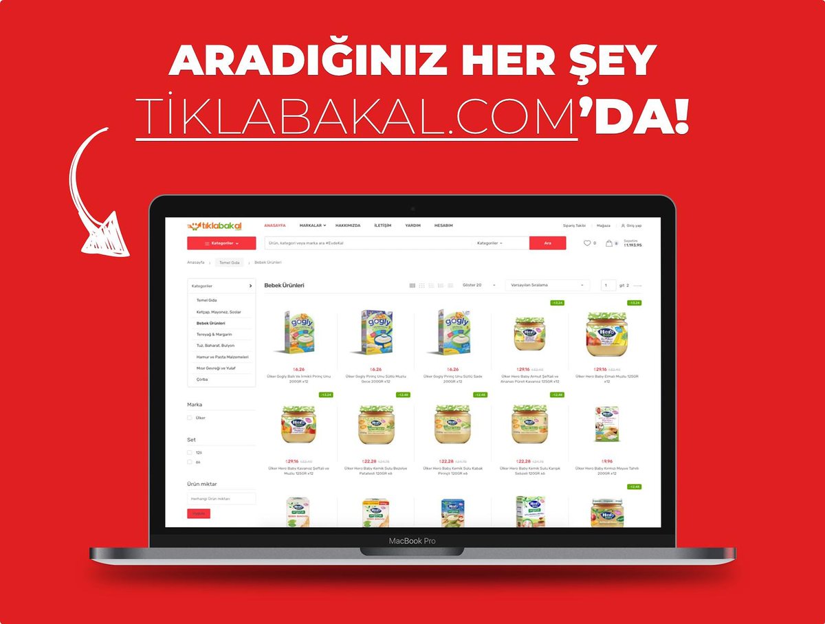 tiklabakal's tweet photo. https://t.co/2xbNQEORsn #tiklabakal #marketing #Ulker #herobaby #bic #peyman #superfresh #emarket #sanalmarket https://t.co/fizWug0eMX