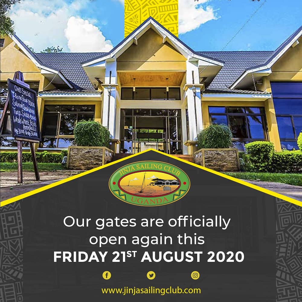 The long wait is finally over, we are officially opening tomorrow Friday 21st August 2020. All our facilities minus the Kids' swimming pool, will be open. As we all continue staying safe, see you real soon!

#WeAreBack
#jinja 
#jinjasailingclub