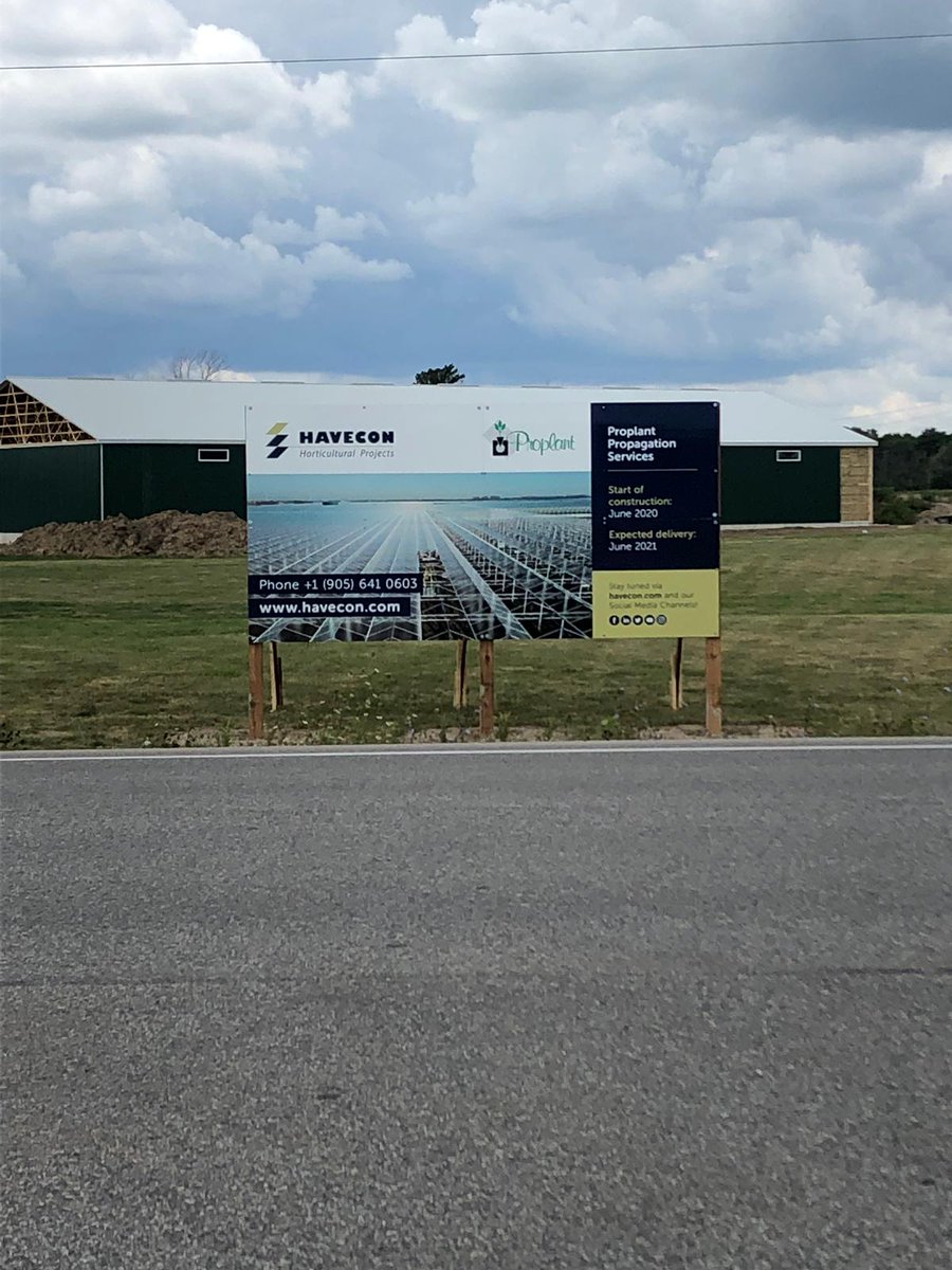 Look! The construction sign for our new project <a href="/Proplantprop/">Proplant Propagation Services Ltd.</a> (CA) is in place 🧐👍👉 

#havecon #berkelboys #buildtogrow