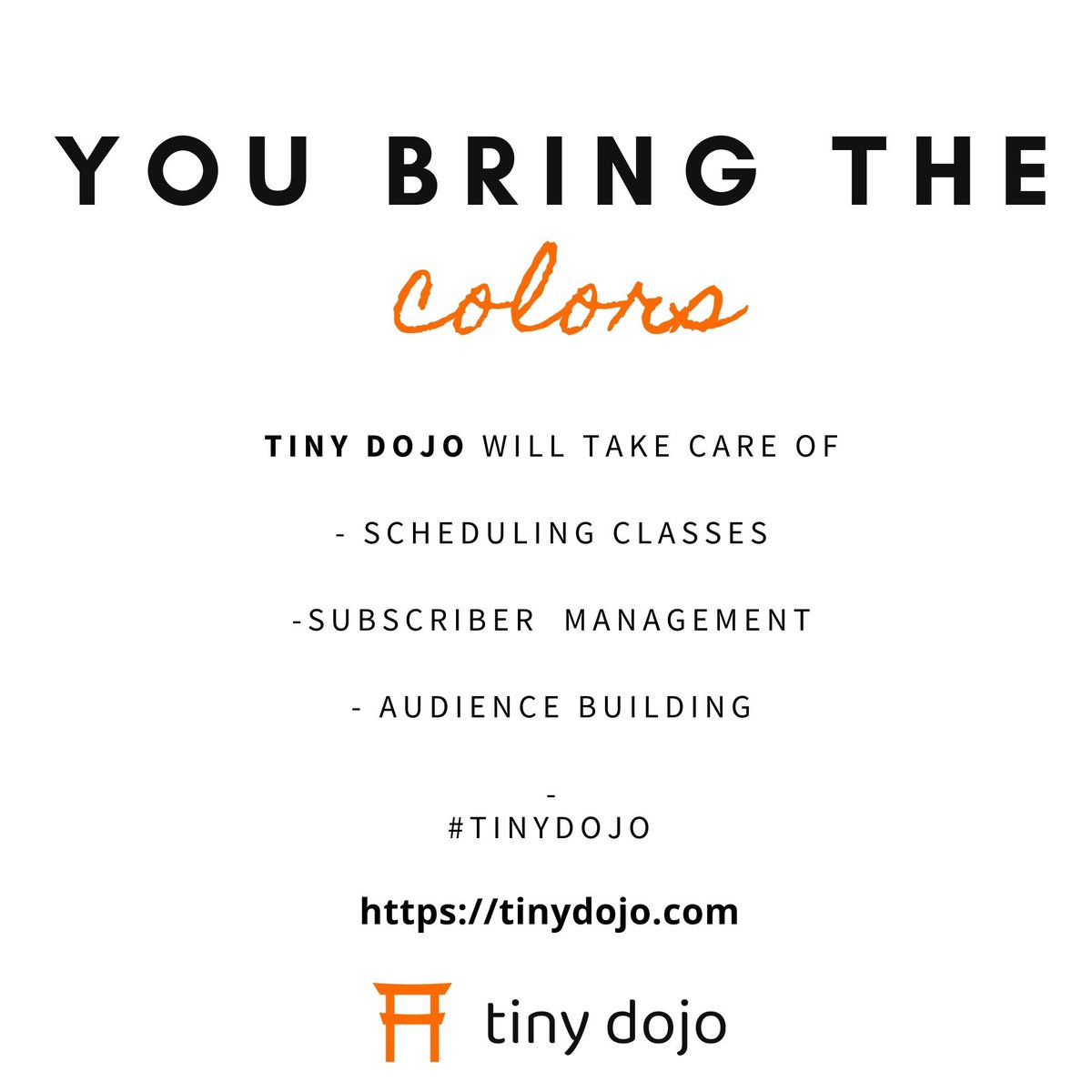TinyDojo's tweet photo. For more info visit: https://t.co/rmM0qzalQD #tinydojo

#art #teachonline #teacher #instructor #OnlineClasses #onlinelearning #artistontwittter #artists #teachertwitter #Teachers #teachersareessential #OnlineEducation #LearnSmart #LearningPlatform https://t.co/TB4pakFjld