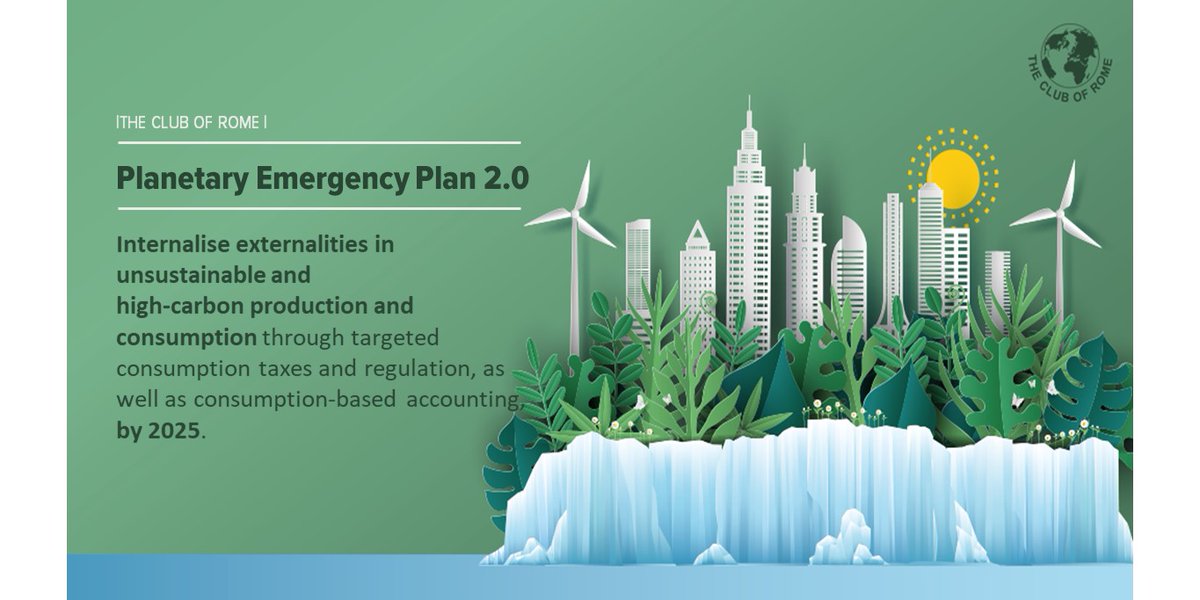  #PlanetaryEmergencyPlan 2.0:  https://bit.ly/3j3bZKh Action 9: Internalise externalities in unsustainable andhigh-carbon production and consumption
