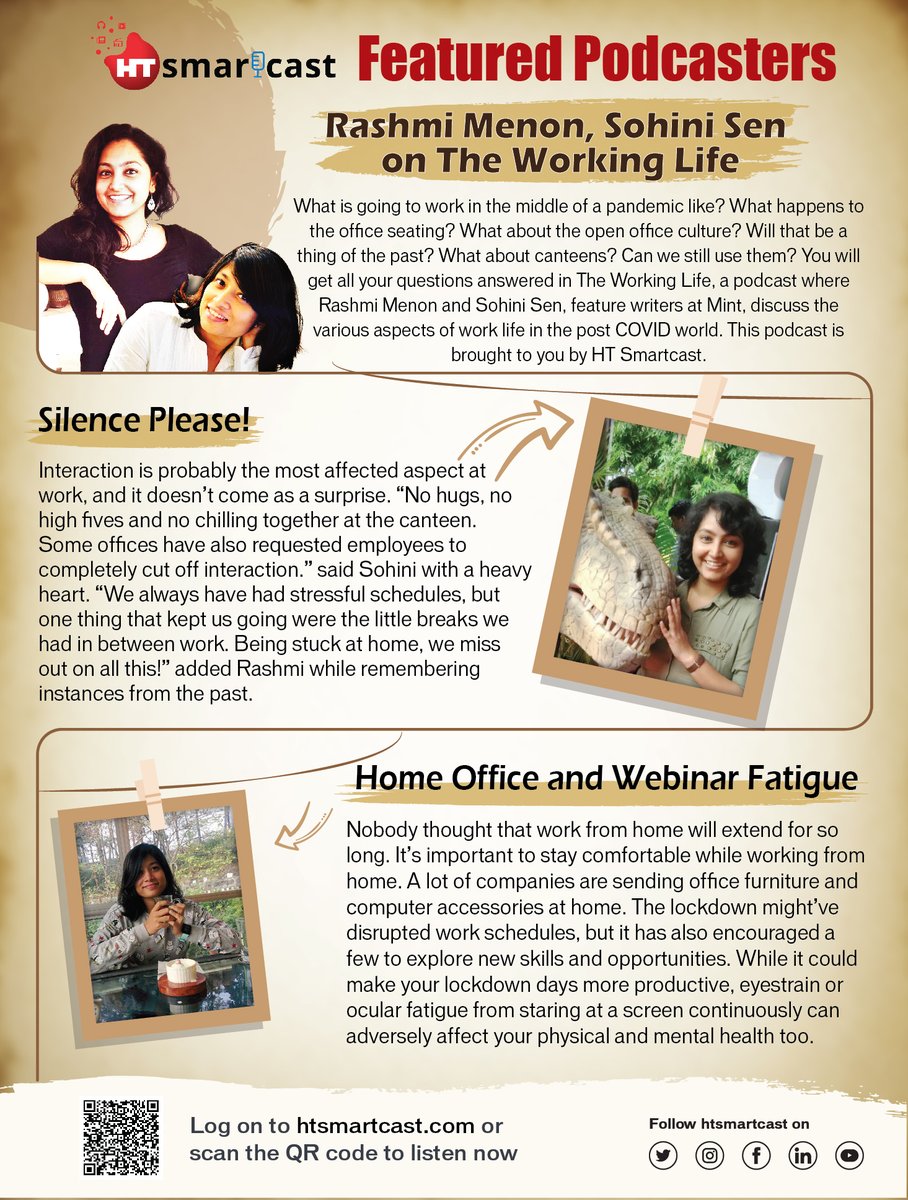 HTSmartcast's tweet photo. 'The Working Life' podcast featured in today's edition of @htcity.
Click here to listen now - https://t.co/IXEv0R3WYe
@menon_rash @Shohinisen @livemint https://t.co/mK5Eohctlu