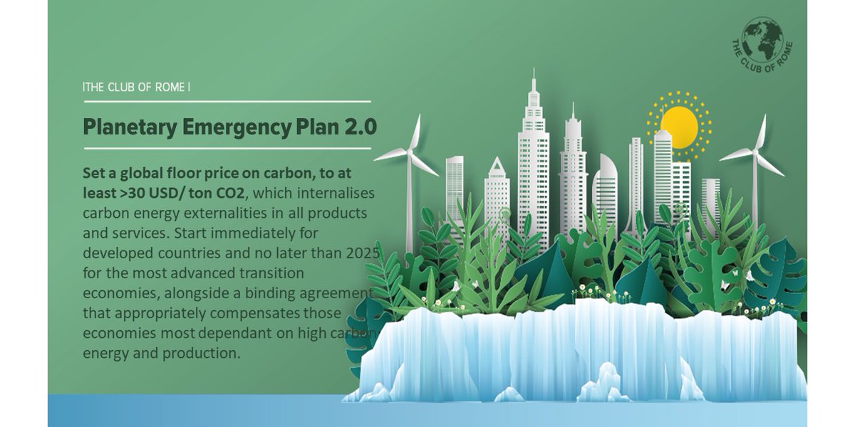  #PlanetaryEmergencyPlan 2.0:  https://bit.ly/3j3bZKh&nbsp;Action 7: Set a global floor price on carbon, to at least >30 USD/ ton CO2