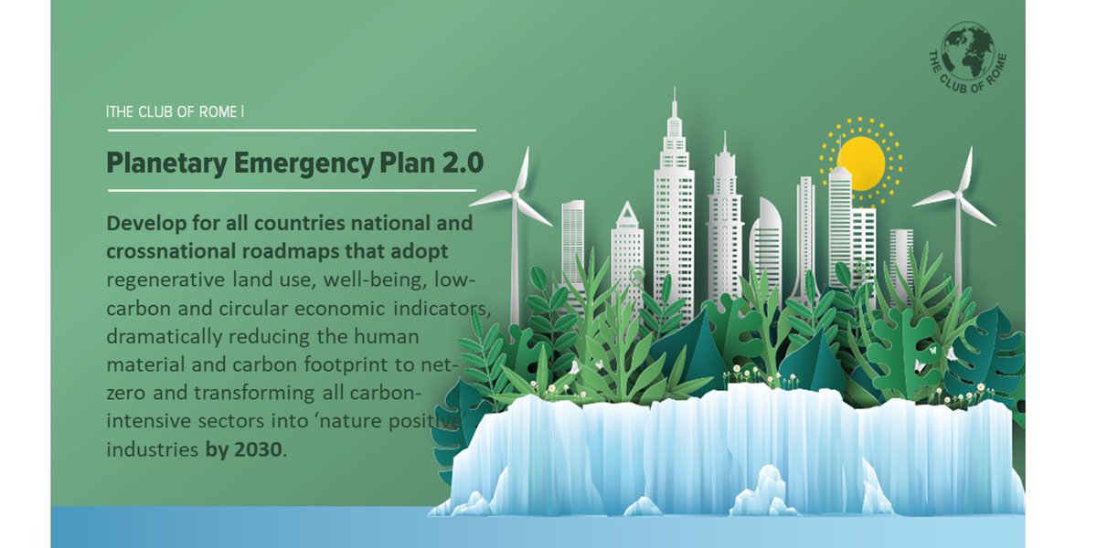  #PlanetaryEmergencyPlan 2.0:  https://bit.ly/3j3bZKh Action 10: Develop for all countries national and crossnational roadmaps that adopt regenerative land use, well-being, low-carbon and circular economic indicators