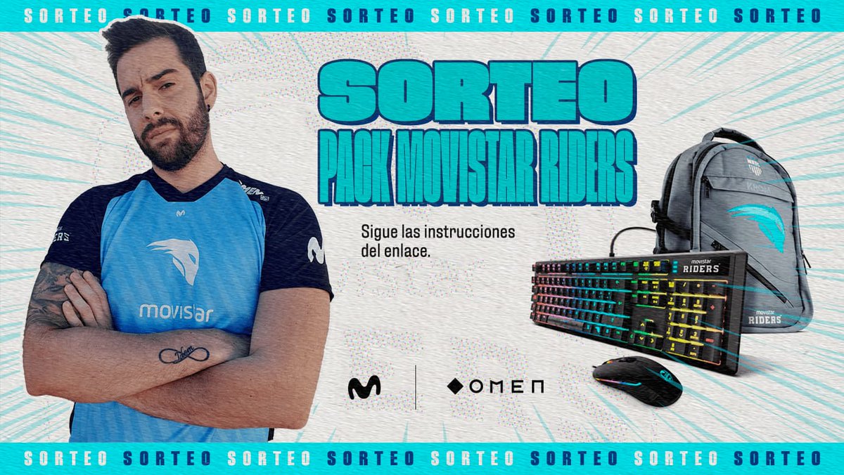 SORTEAZO🎁Un Ratón, Un Teclado y Una Mochila💯 De Mano de <a href="/Movistar_Riders/">Síguenos en @MovistarKOI</a>.
Requisitos🧐:
-Seguirme En Twitter✅.
-Seguir A <a href="/Movistar_Riders/">Síguenos en @MovistarKOI</a> ✅.
-Rt a este Tweet✅.
-En este Link✅poner tu fecha de nacimiento:gleam.io/lKptj/sorteo-d….
Suerte😍 en 1 semana anuncian ganadores⭐️.