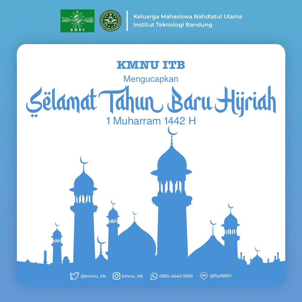 kmnu_itb's tweet photo. Selamat Tahun Baru Hijriah 1442 H
🙂🙂🙂 https://t.co/F8iXfNWtaT
